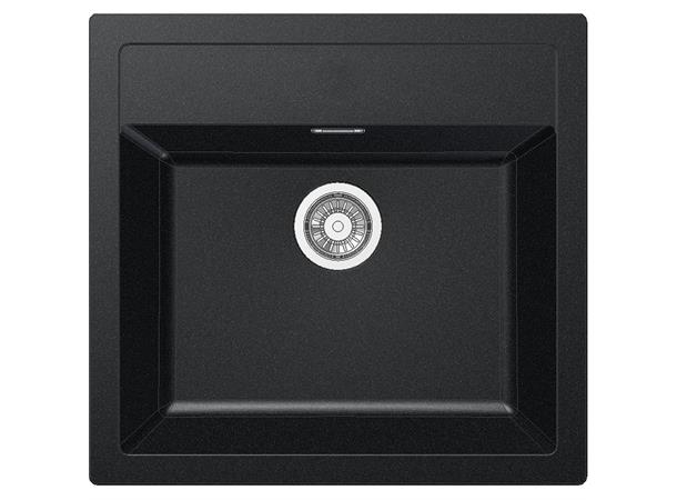 Kjøkkenvask Franke Sirius SID 610 Tectonite - 53x56cm - Onyx