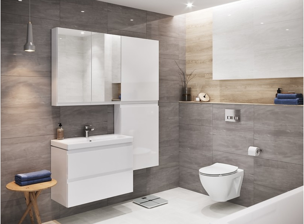 Underskap med servant Cersanit Moduo Slim - 50cm - Hvit