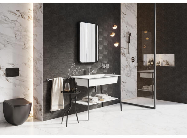 Servantbatteri Ferro Fiesta 1-greps -·svingbar tut - Krom