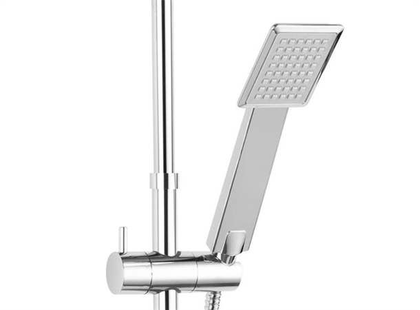 Dusjsystem Ferro Trevi 30x30 cm - Med termostat - Krom