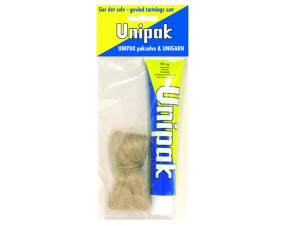 Pakksalve Unipak 65 gram m/ hamp Unipak Ttil sprinkel, vann og varme