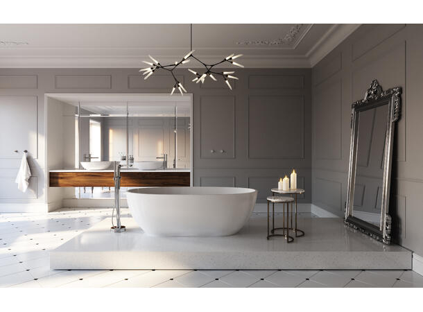 Servantbatteri Ferro Fiesta - Høy modell 1greps - Uten bunnventil - Krom