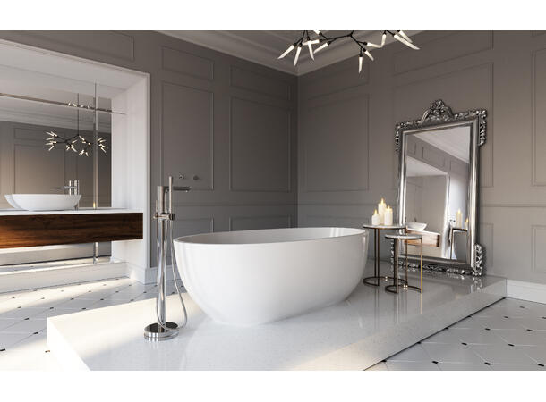 Servantbatteri Ferro Fiesta - Høy modell 1greps - Uten bunnventil - Krom