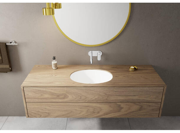 Servantbatteri Vernis Blend Hansgrohe Til 2-hulls innbygging - Svart matt