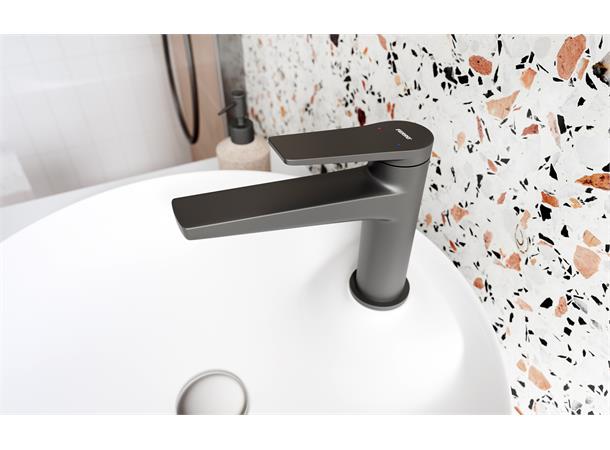 Servantbatteri Ferro Stratos Black 1-greps l - Svart matt