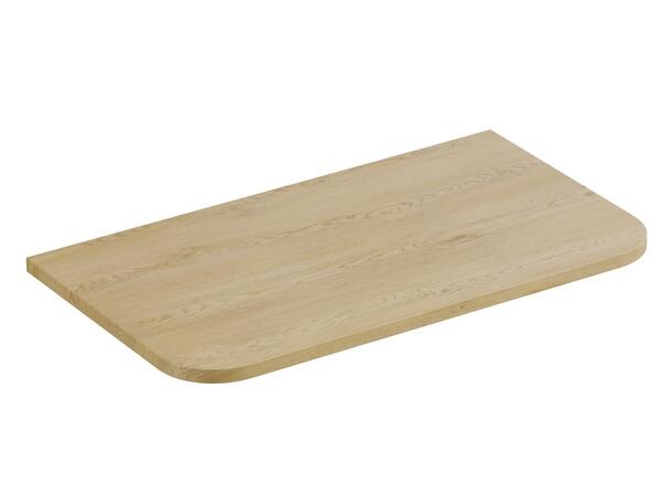 Benkeplate OVALIA CREMONA 80 cm 80x2,2x46 - Eik Cremona