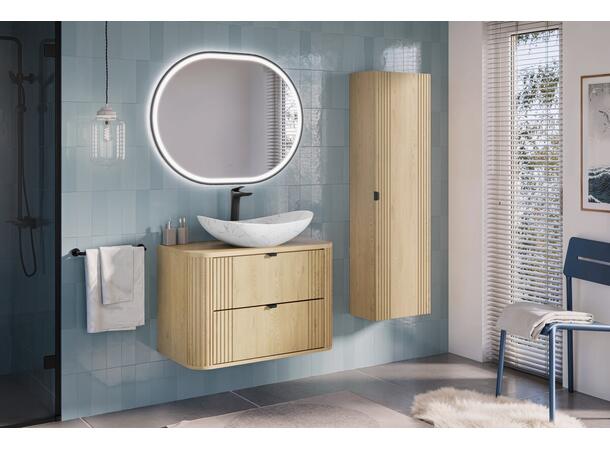 Benkeplate OVALIA CREMONA 80 cm 80x2,2x46 - Eik Cremona