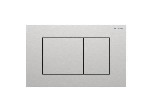 Geberit Sigma 40 Square betjeningsplate, børstet stål