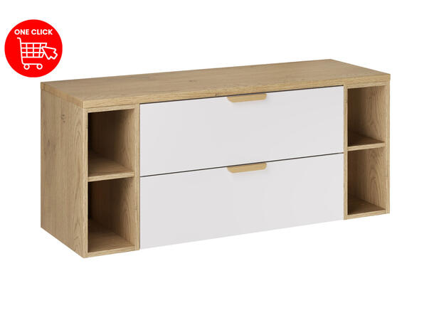 Møbelpakke Aster White  120 120x46x50  - Eik/Hvit  matt