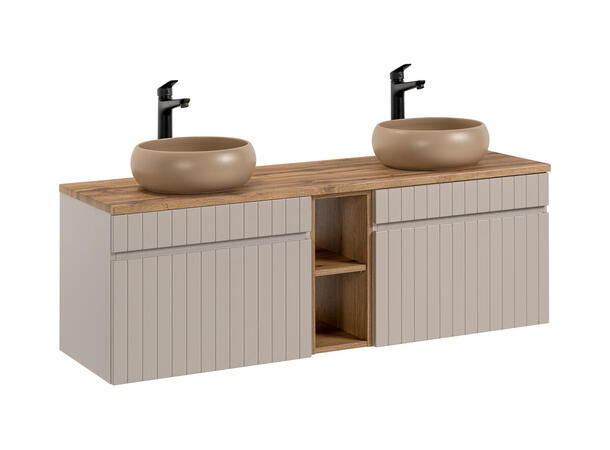Møbelpakke ICONIC CASHMERE 140 140x46x45- 2 Skuffer