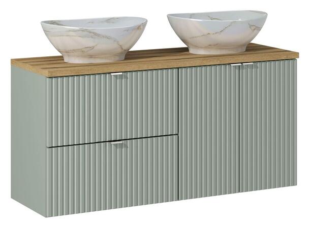 Møbelpakke LINE REED GREEN 120 120x39x57 - 2 Skuffer/ 2 dør