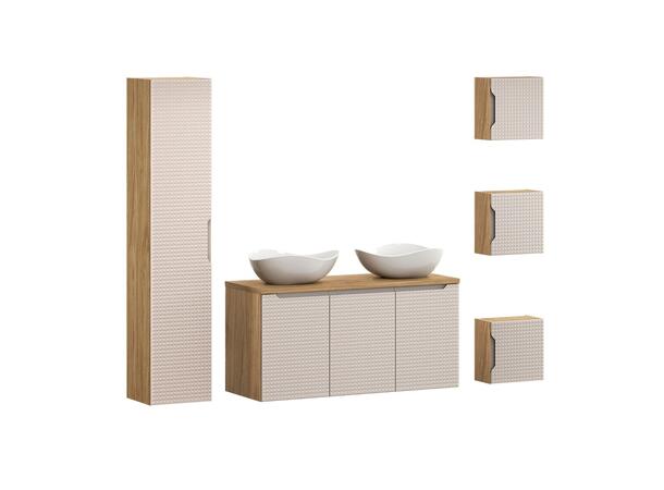 Møbelpakke LUXOR BEIGE 120 120x46x57 m/3 dør