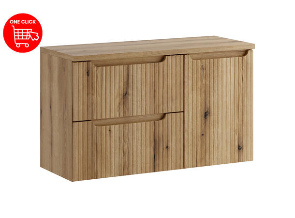 Møbelpakke Nova Eik Coast Evoke 100 cm 100x39x57  - m/ Skittentøyskurv