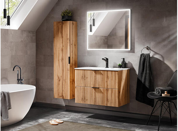 Servantskap ADEL OAK  80 80x46x57 -  2 Skuffer