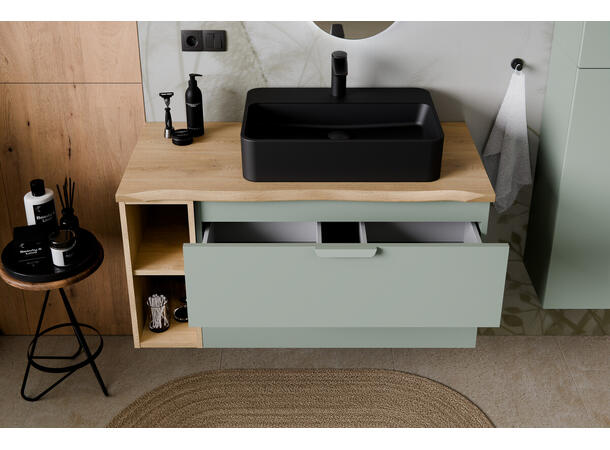 Servantskap ASTER GREEN 80 80x46x50 -  2 Skuffer