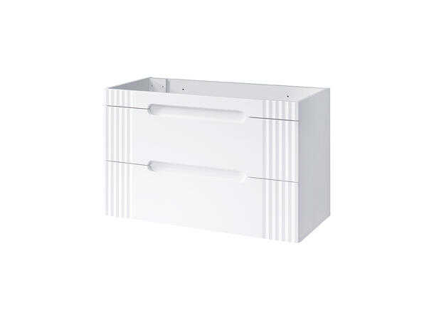 Servantskap FIJI WHITE 100 cm 100x46x62 -  2 Skuffer