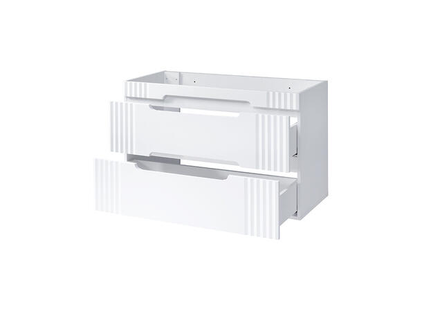 Servantskap FIJI WHITE 100 cm 100x46x62 -  2 Skuffer