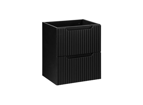 Servantskap NOVA BLACK 50 cm 50x39x57 - 2 Skuffer