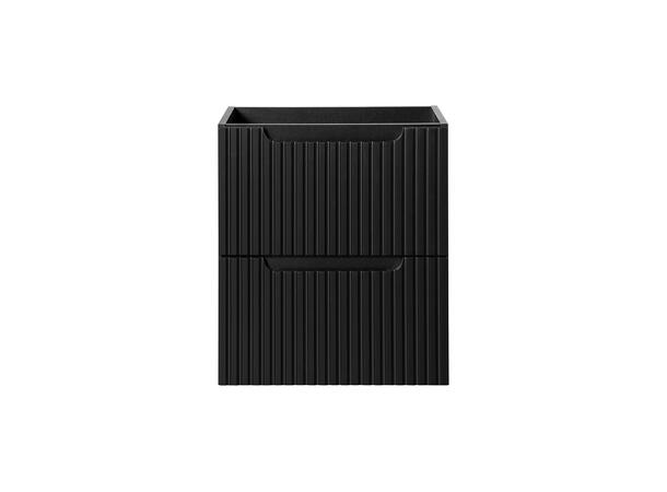Servantskap NOVA BLACK 50 cm 50x39x57 - 2 Skuffer