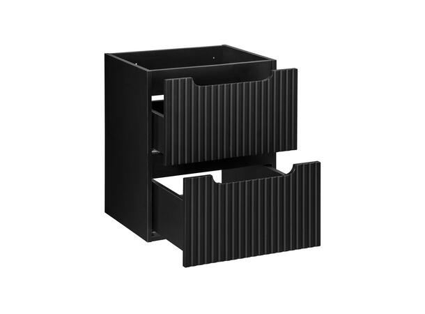 Servantskap NOVA BLACK 50 cm 50x39x57 - 2 Skuffer