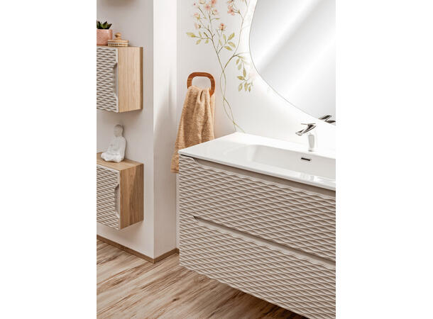 Servantskap OCEAN BEIGE 120 cm 120x46x57 - 2 Skuffer