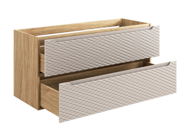Servantskap OCEAN BEIGE 120 cm 120x46x57 - 2 Skuffer