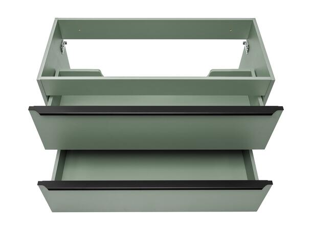 Servantskap SKOGSGRØNN  100 100x46x57 -  2 Skuffer - Sivgrønn
