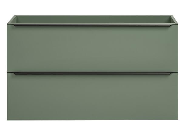 Servantskap SKOGSGRØNN  100 100x46x57 -  2 Skuffer - Sivgrønn