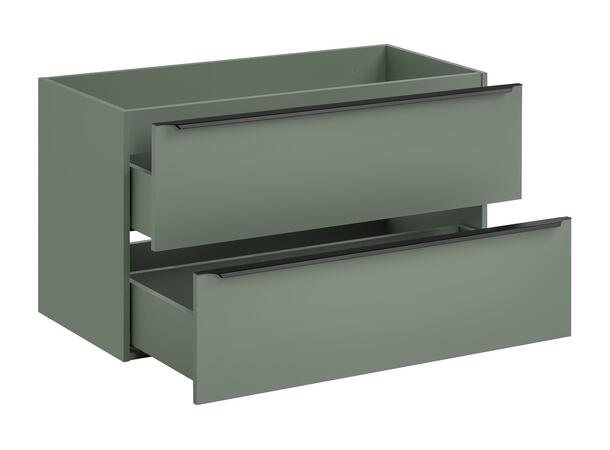 Servantskap SKOGSGRØNN  100 100x46x57 -  2 Skuffer - Sivgrønn