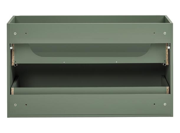 Servantskap SKOGSGRØNN  100 100x46x57 -  2 Skuffer - Sivgrønn