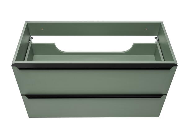 Servantskap SKOGSGRØNN  100 100x46x57 -  2 Skuffer - Sivgrønn