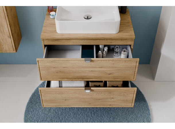 Servantskap TERRA CREMONA  60 cm 60x46x50 - 2 Skuffer Valnøtt