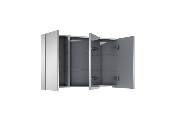 Speilskap 100 cm 100x62x13  - m/3 dører