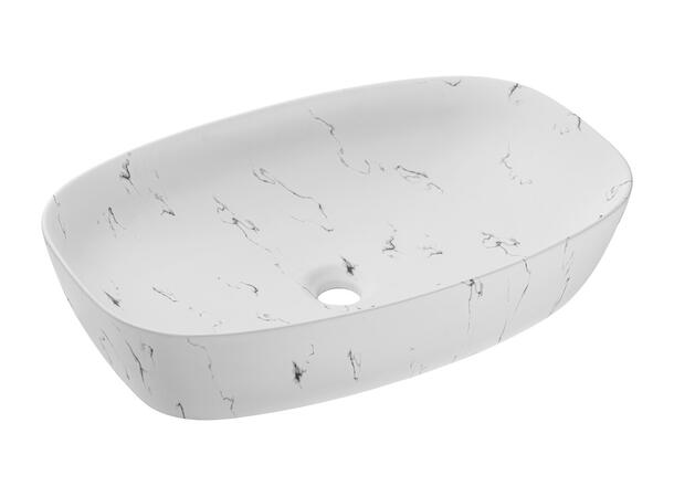 Toppmontert Servant MEGI WHITE 60x13x38 cm - Hvit matt