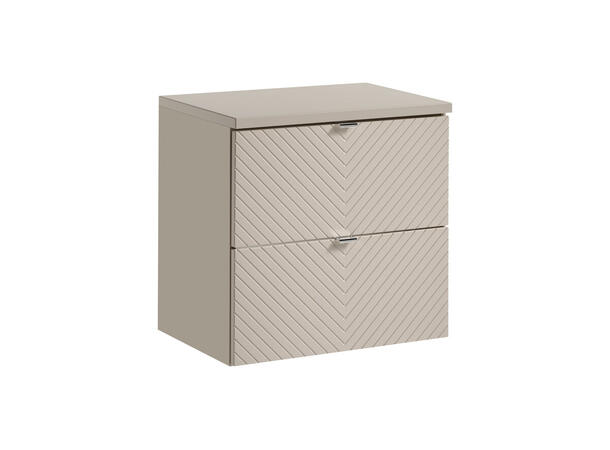 Underskap m/benkeplate VIVA CASHMERE 60x39x57- 2 Skuffer