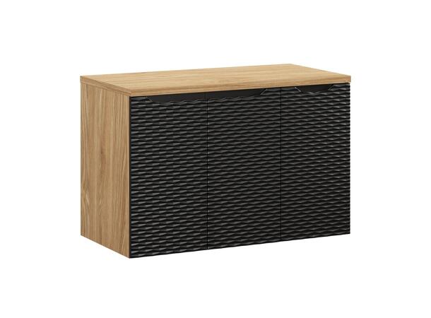 Underskap m/benkeplate  OCEAN BLACK 90 90x46x57 - m/3 dør