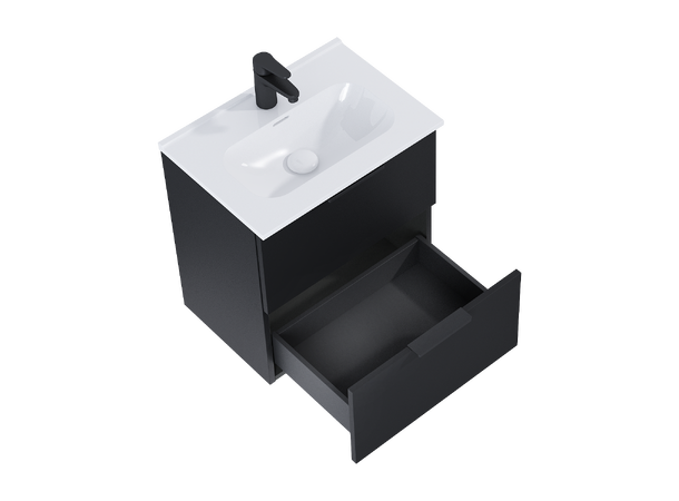 Underskap m/servant  50 cm 51x36x55 - svart  matt