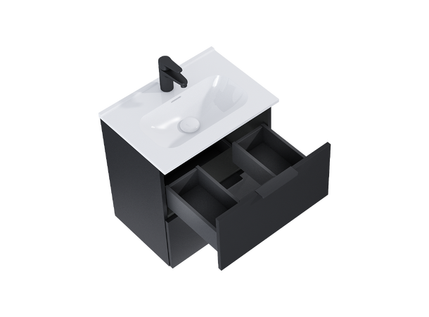 Underskap m/servant  50 cm 51x36x55 - svart  matt