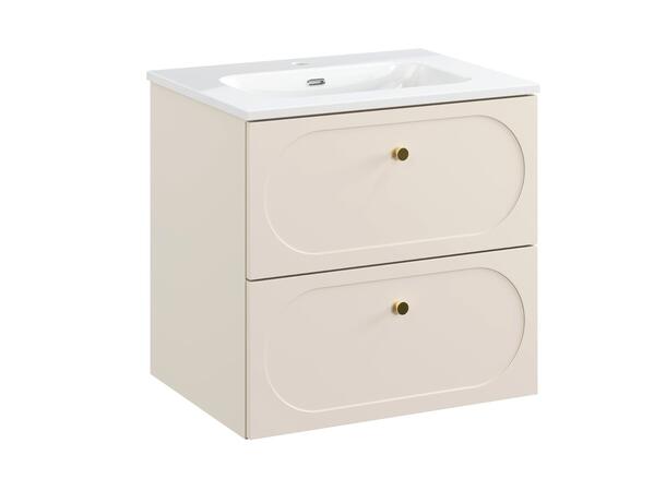 Underskap med servant DONNA SAND  60 60x46x57 - 2 Skuffer