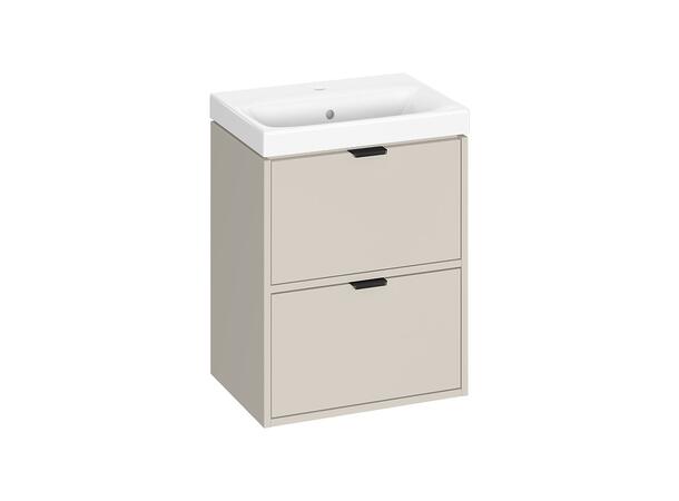 Underskap med servant FRI FORM LIVA 50 50x35x65 - 2 Skuffe - Slim - Kasjmir