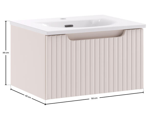 Underskap med servant NOVA CASHMERE 50 50x39x29- 1 Skuffe