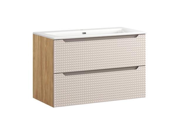 Underskap med servant  LUXOR  BEIGE 90 90x46x57  2 Skuffer