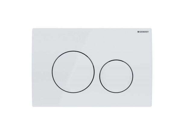 Betjeningsplate Geberit Delta20 Hvit