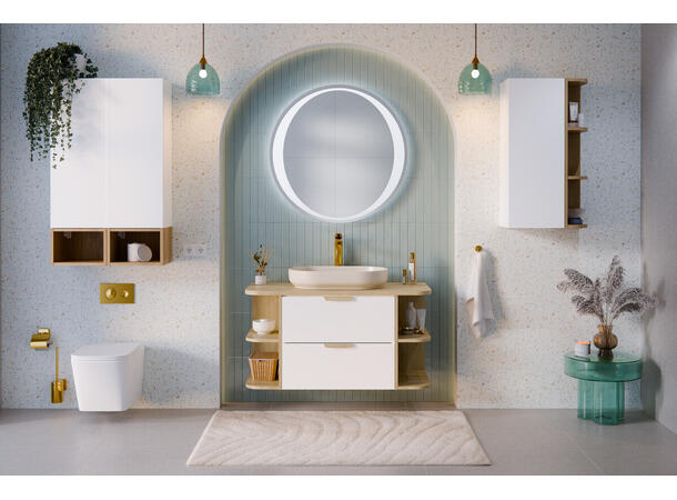 Møbelpakke Aster White 100 100x46x50- Alt i én pakke!