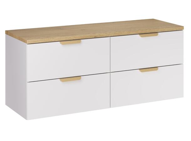 Møbelpakke Aster White  120 120x46x50  - Eik/Hvit  matt