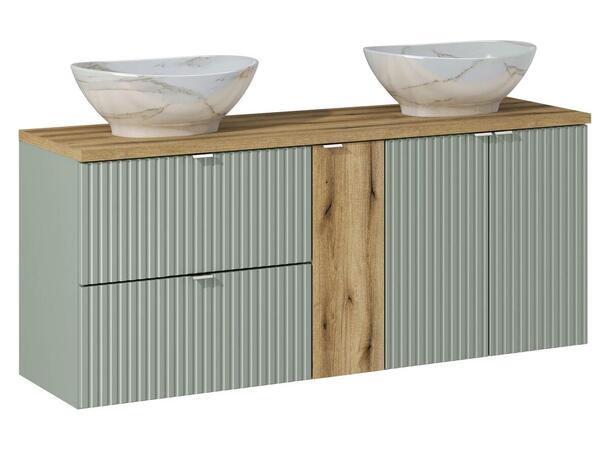 Møbelpakke LINE REED GREEN 140 140x39x57 - 2 Skuffer/ 2 dør