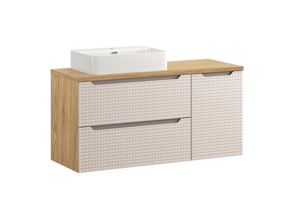 Møbelpakke LUXOR BEIGE 120 120x46x57 2 Skuffer/1 dør