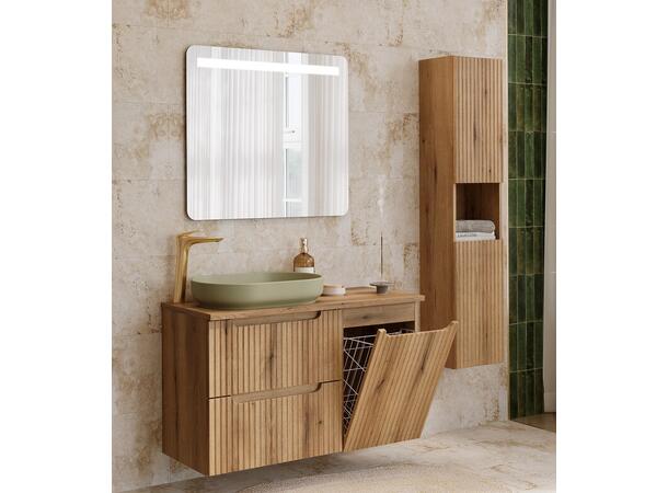 Møbelpakke Nova Eik Coast Evoke 100 cm 100x39x57  - m/ Skittentøyskurv