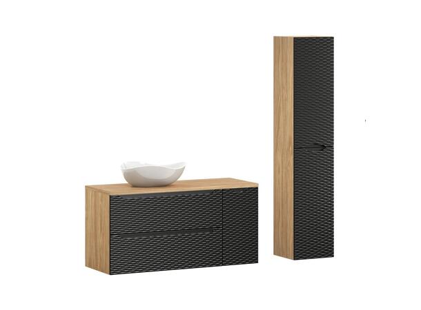 Møbelpakke OCEAN BLACK 120 120x46x57 2 Skuffer/1 dør
