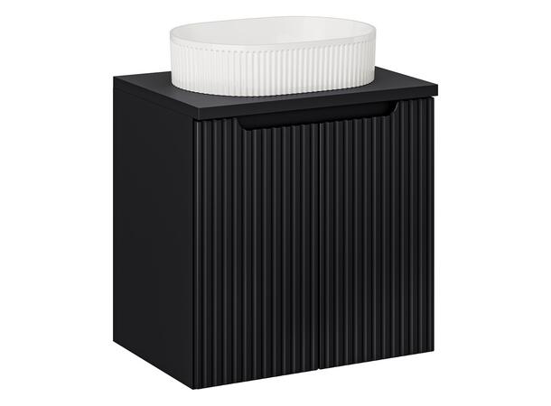 Møbelpakke  NOVA BLACK 60 cm 60x39x57- m/2 dør
